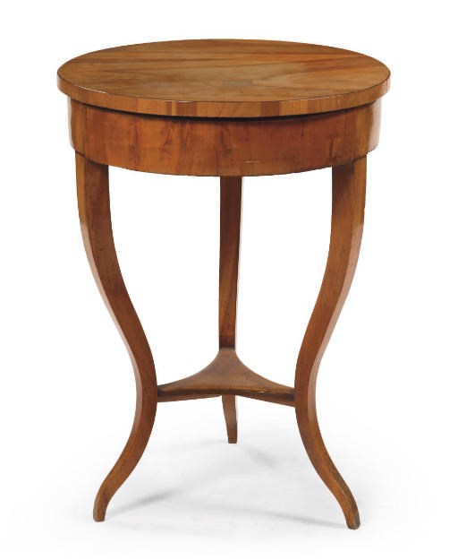 AN AUSTRIAN BIEDERMEIER CHERRYWOOD OCCASIONAL TABLE