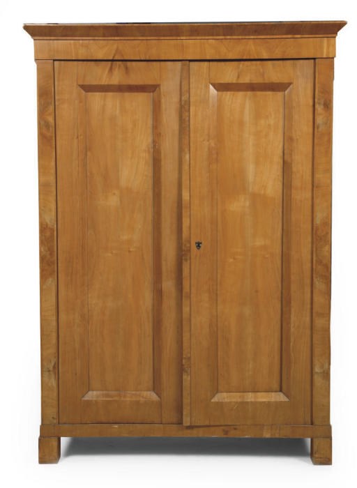 AN AUSTRIAN BIEDERMEIER CHERRYWOOD CUPBOARD
