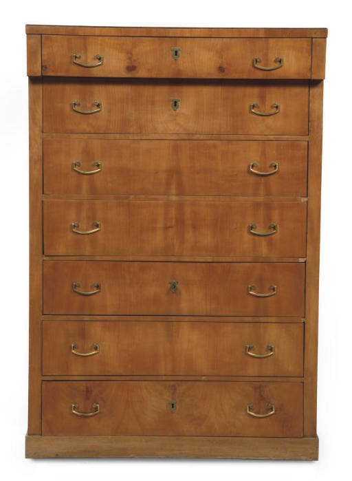 AN AUSTRIAN BIEDERMEIER CHERRYWOOD SEMAINIER