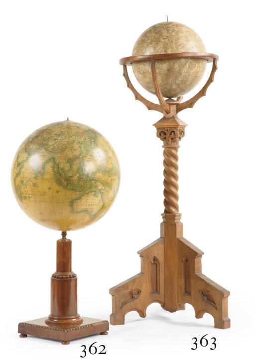 AN AUSTRIAN 23.5 CM. (9 1/4 IN.) CELESTIAL GLOBE