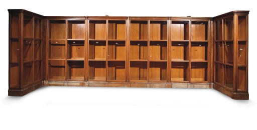 AN AUSTRIAN OAK BOOKCASE