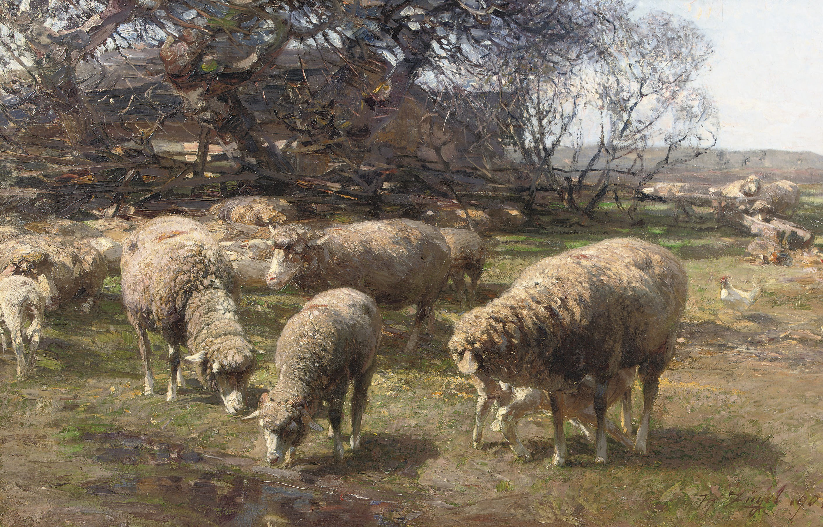 Heinrich Johann von Zügel (German, 1850-1941)