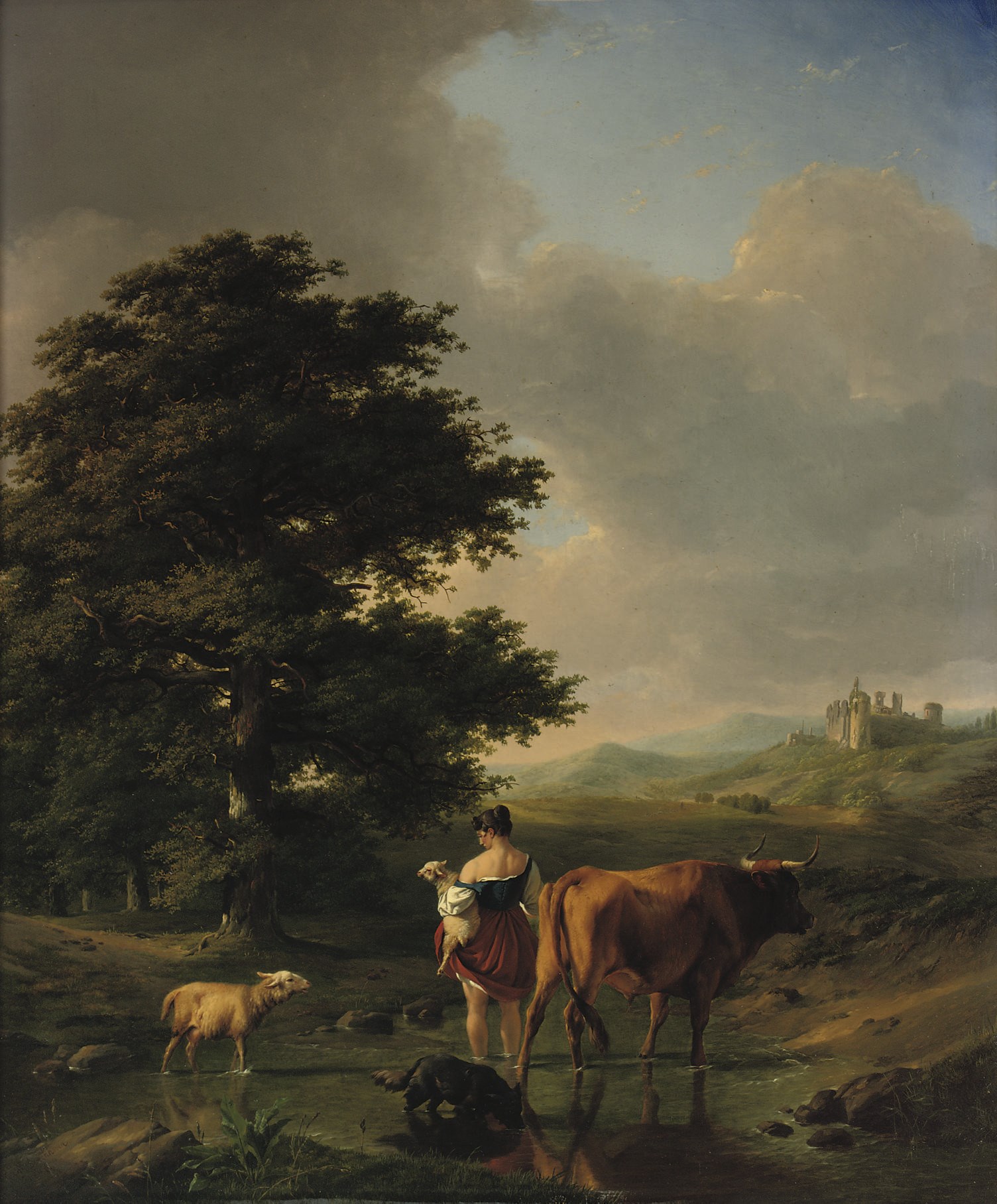 Eugene Joseph Verboeckhoven (Belgian, 1798-1881)