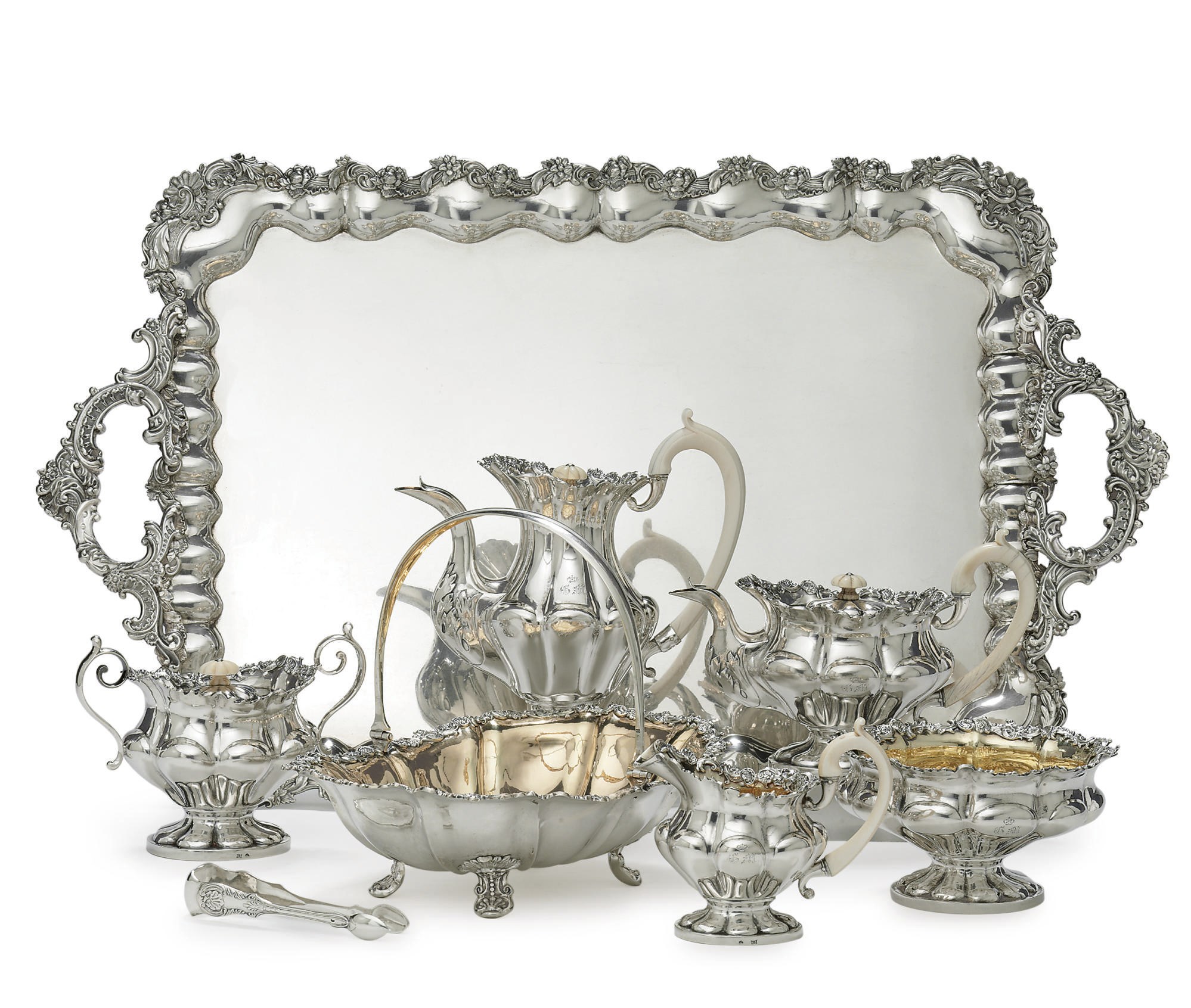 A Silver Tea and Coffee Service