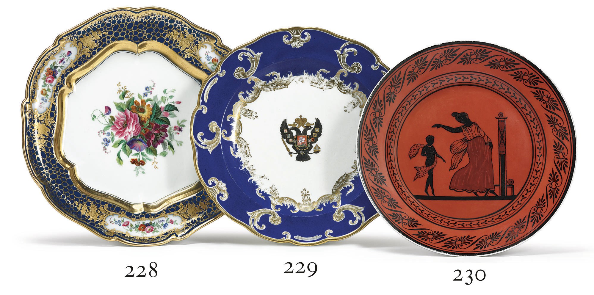 A Porcelain Dinner Plate