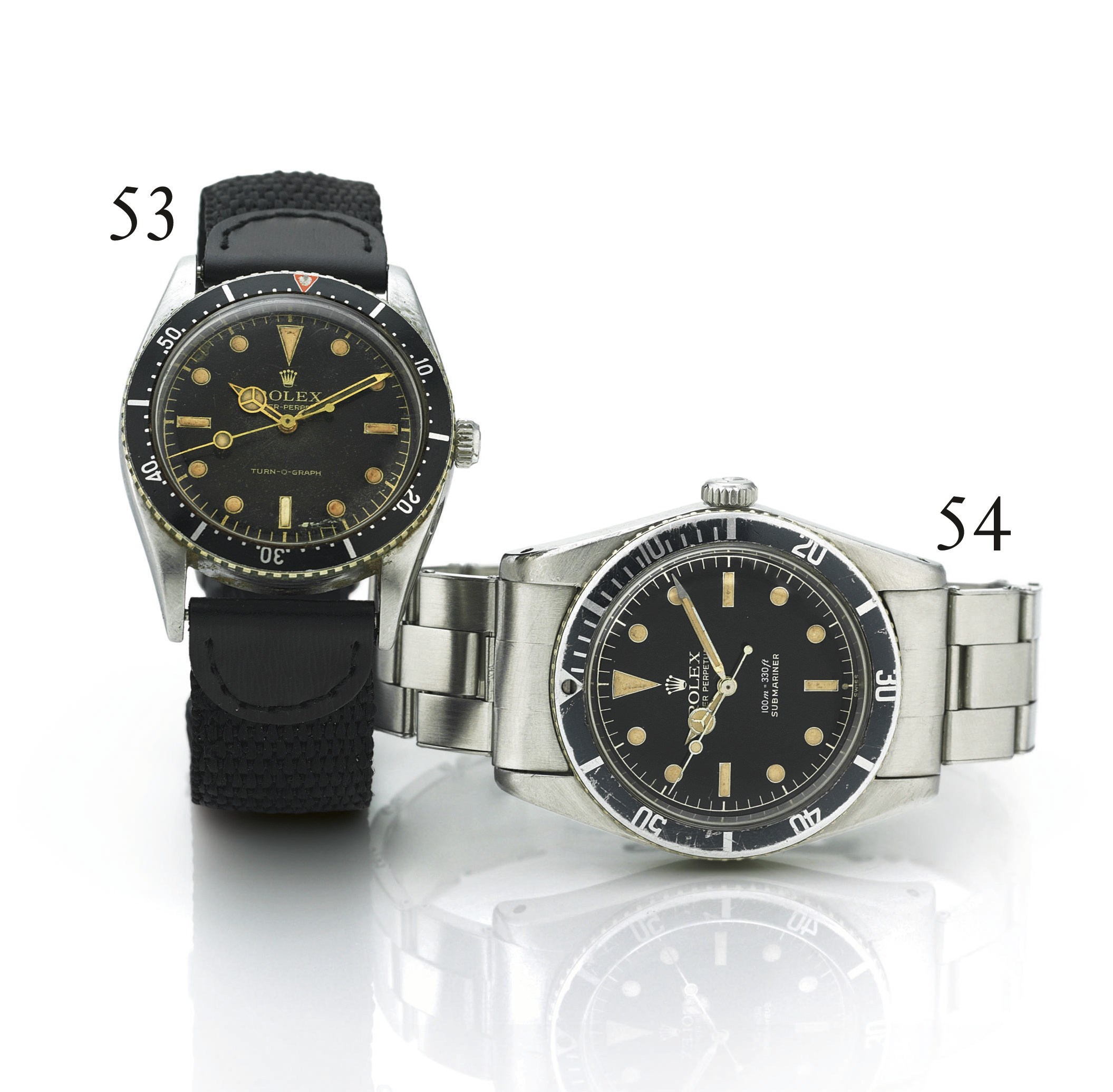 ROLEX. A RARE STAINLESS STEEL AUTOMATIC WRISTWATCH WITH CENTER SECONDS