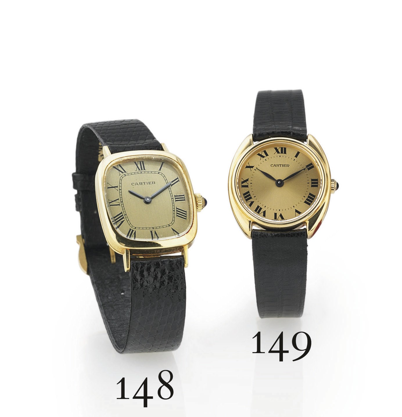 CONCORD. AN 18K GOLD CUSHION WRISTWATCH
