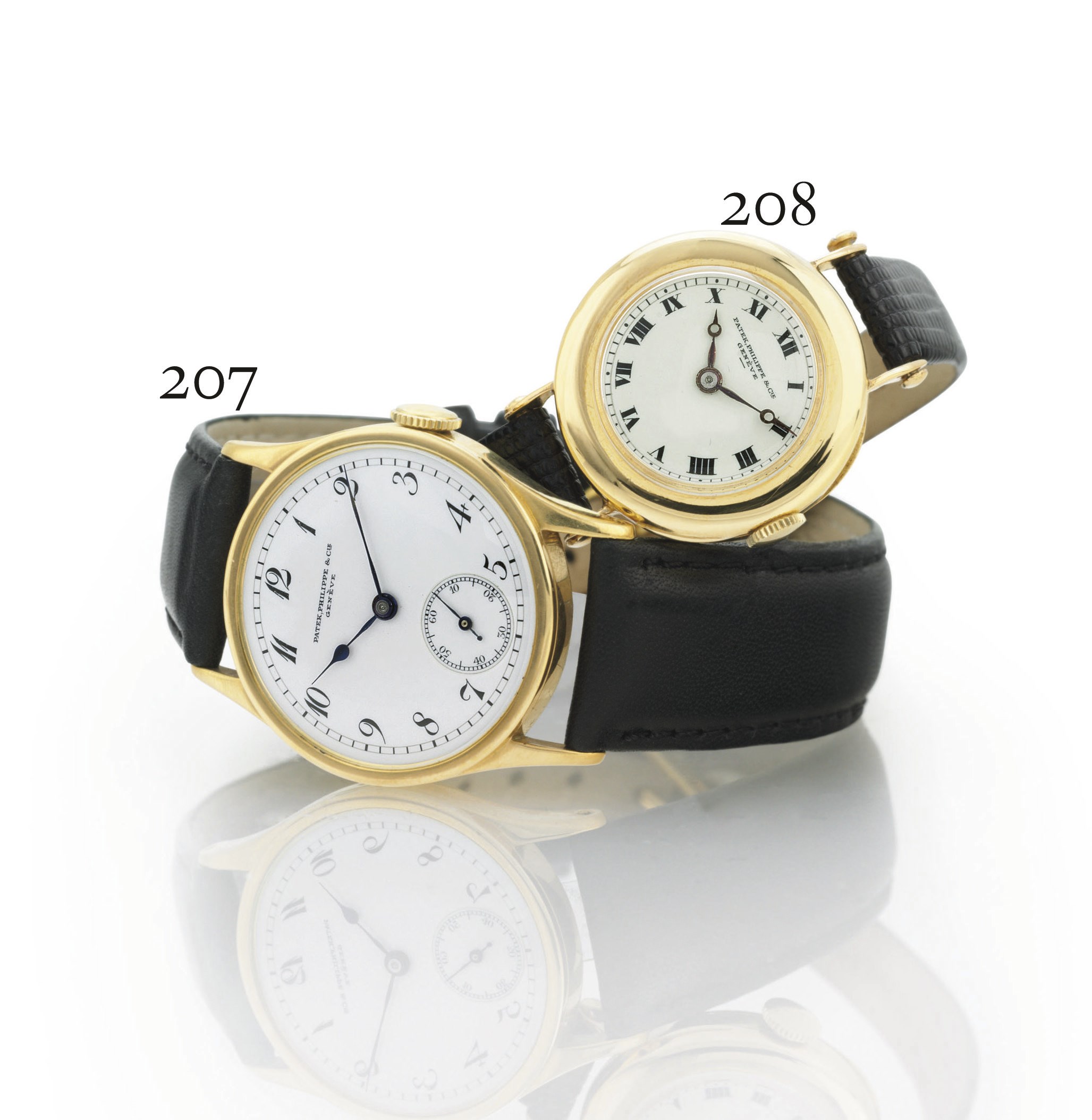 PATEK PHILIPPE. AN 18K GOLD WRISTWATCH