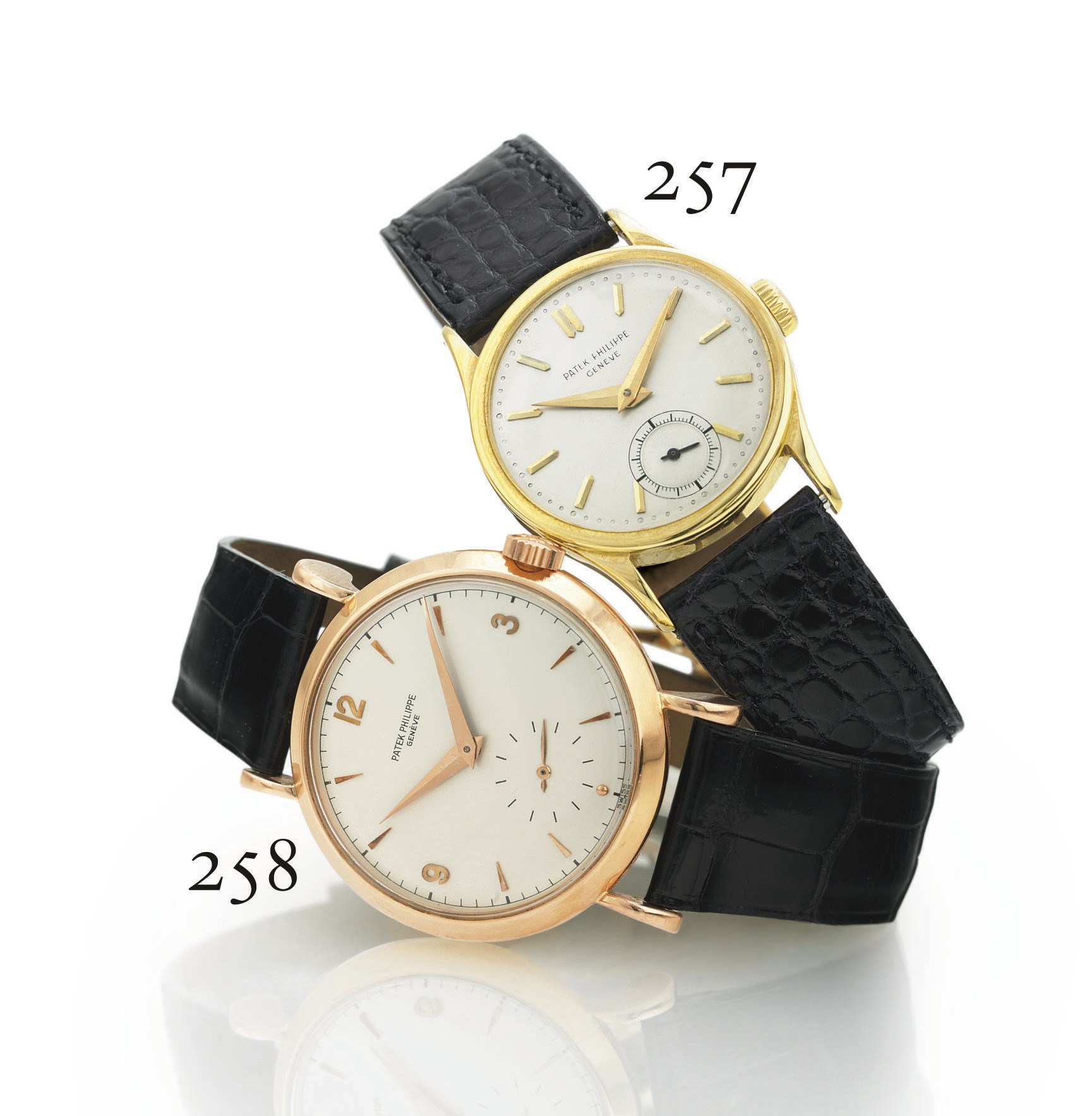 PATEK PHILIPPE. AN 18K GOLD WRISTWATCH