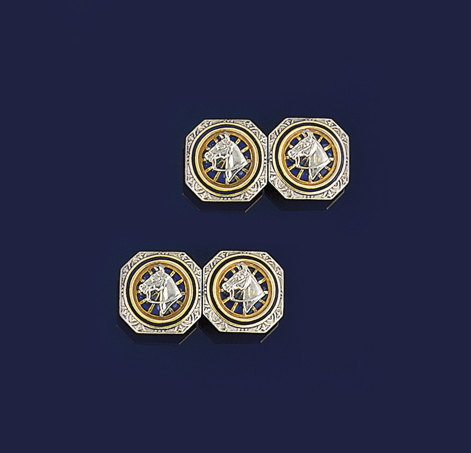 A pair of early 20th century cufflinks