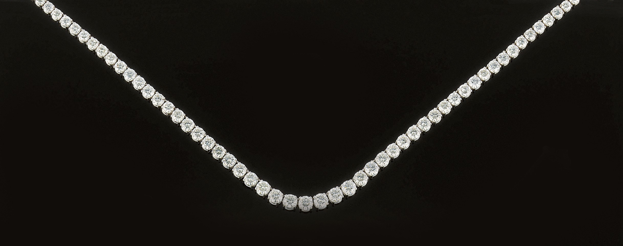 A diamond necklace