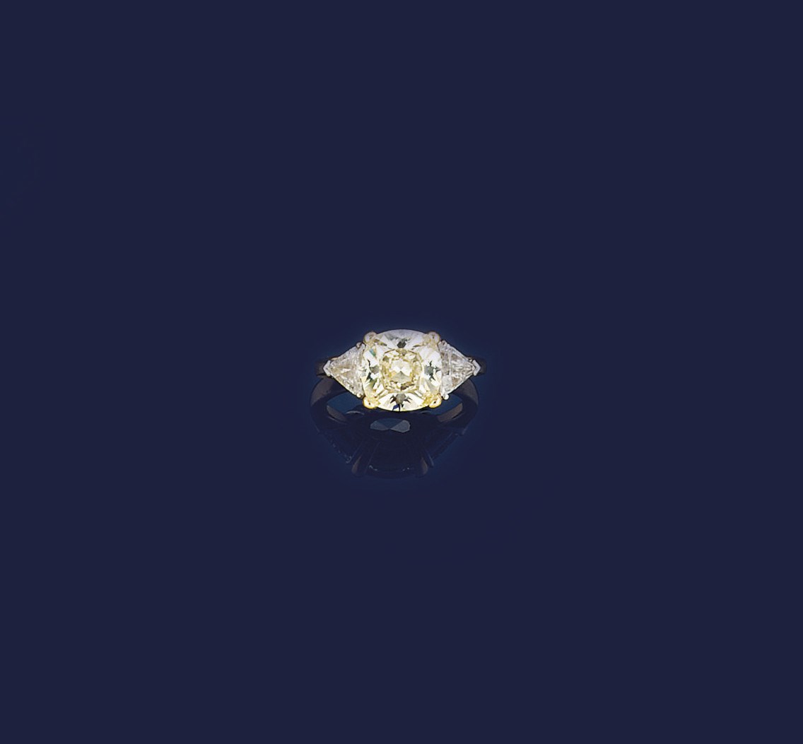 A diamond single stone ring, by Charles Greig