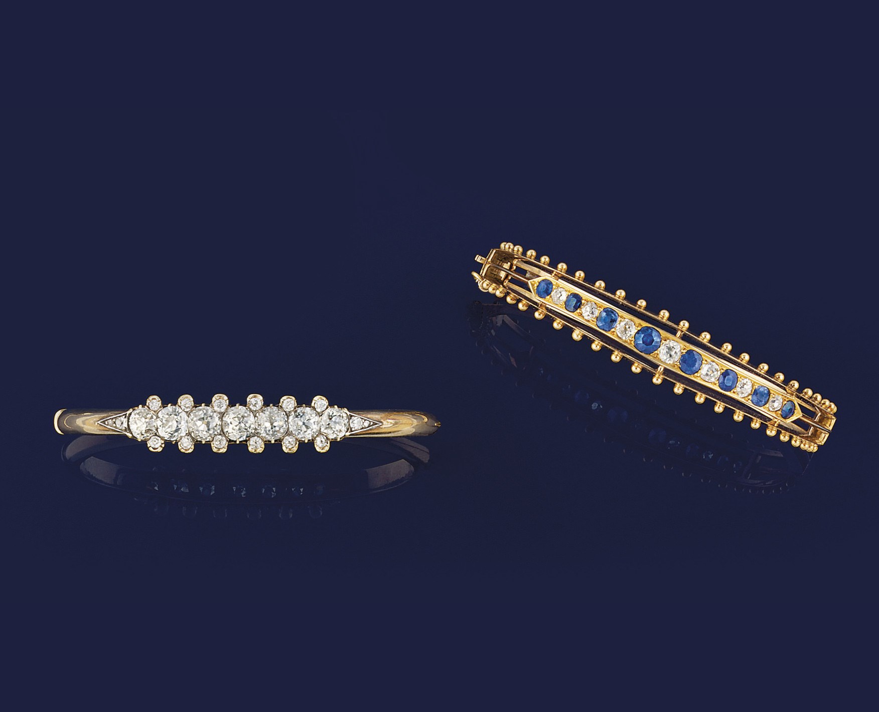 TWO LATE 19TH CENTURY BANGLES