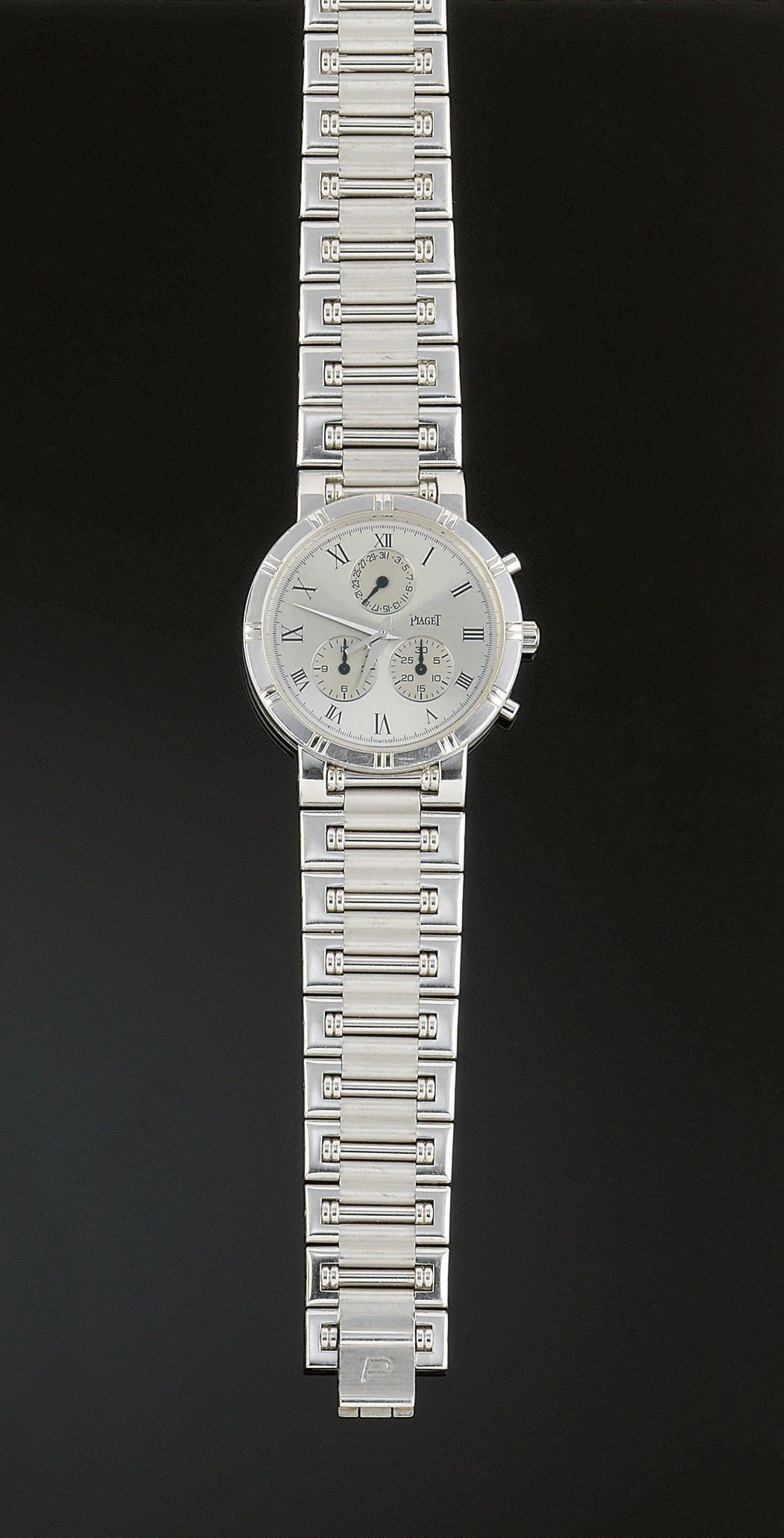A QUARTZ CHRONOGRAPH WRISTWATCH, BY PIAGET