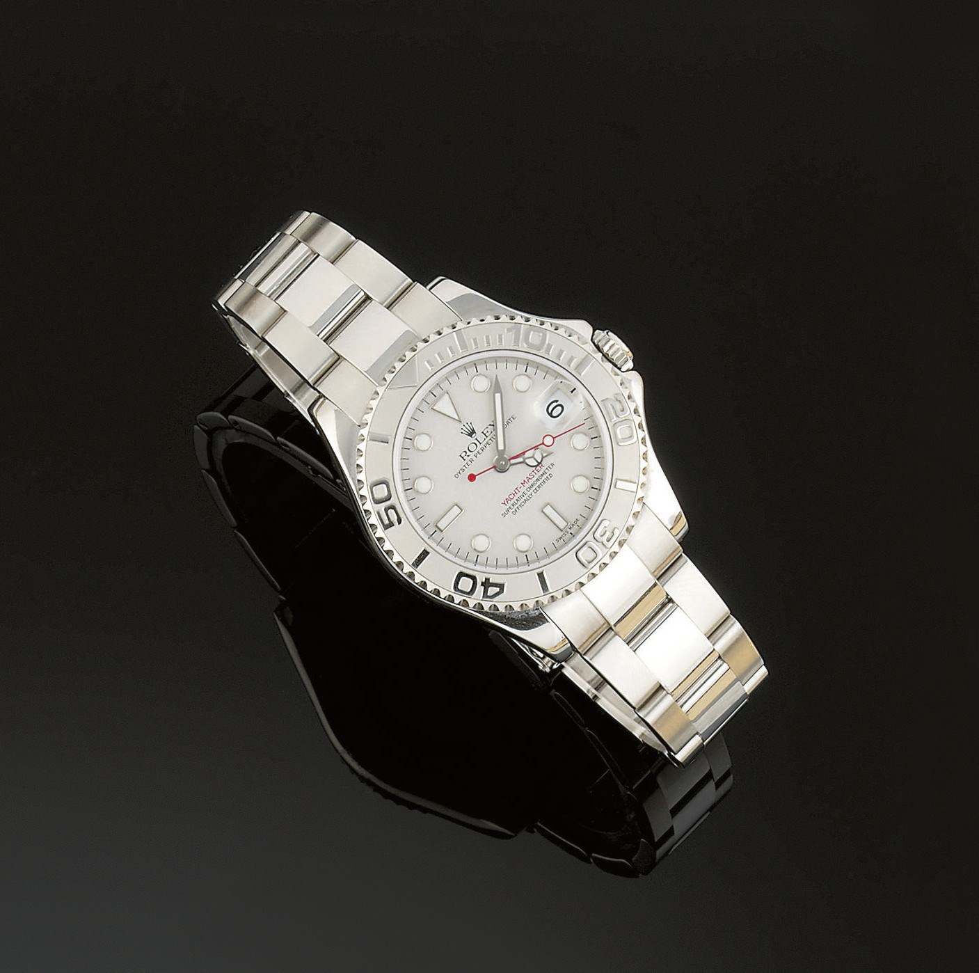 A midsize stainless steel automatic 'Yacht-master' wristwatch, by Rolex