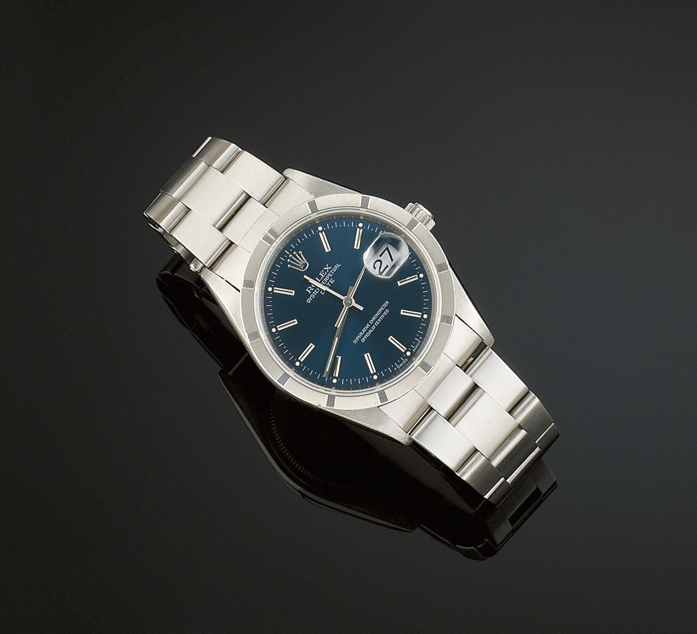 A STAINLESS STEEL AUTOMATIC WRISTWATCH, BY ROLEX