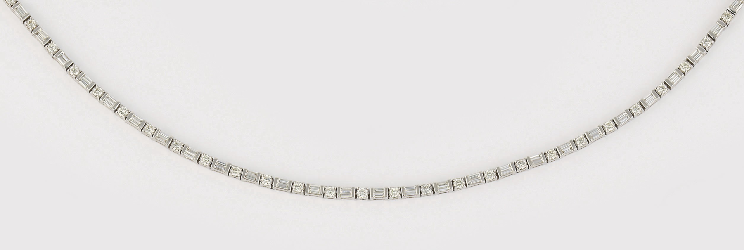 A diamond necklace