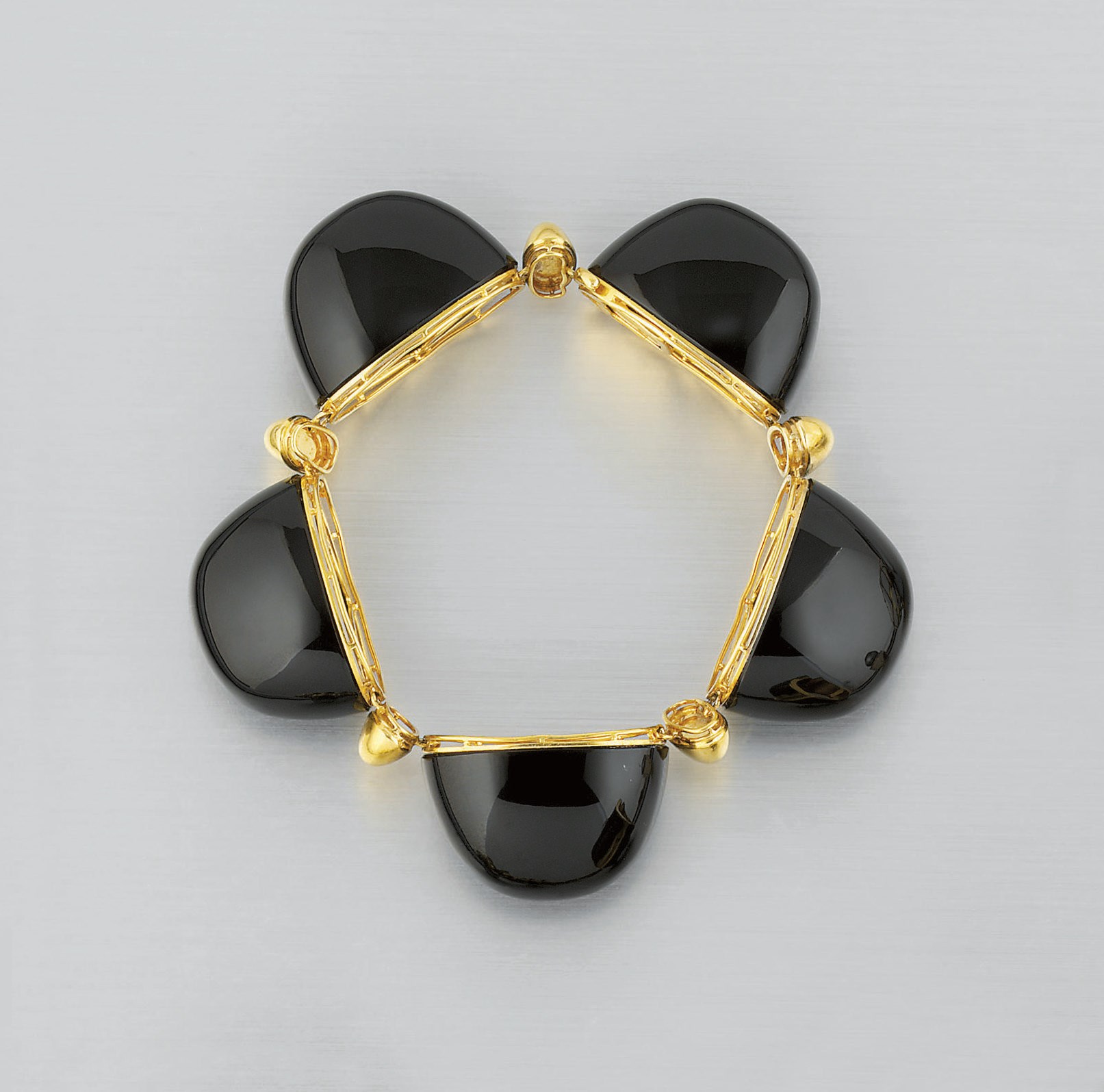 A FRENCH, ONYX BRACELET