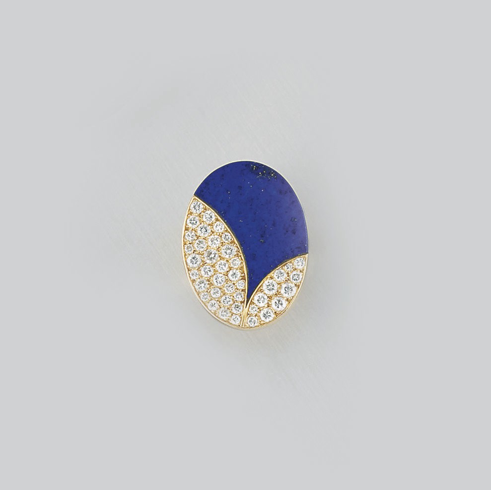 A diamond and lapis lazuli ring, by Bulgari