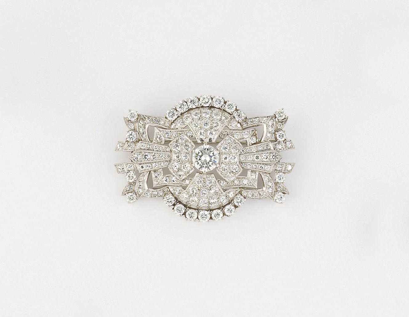 A diamond brooch