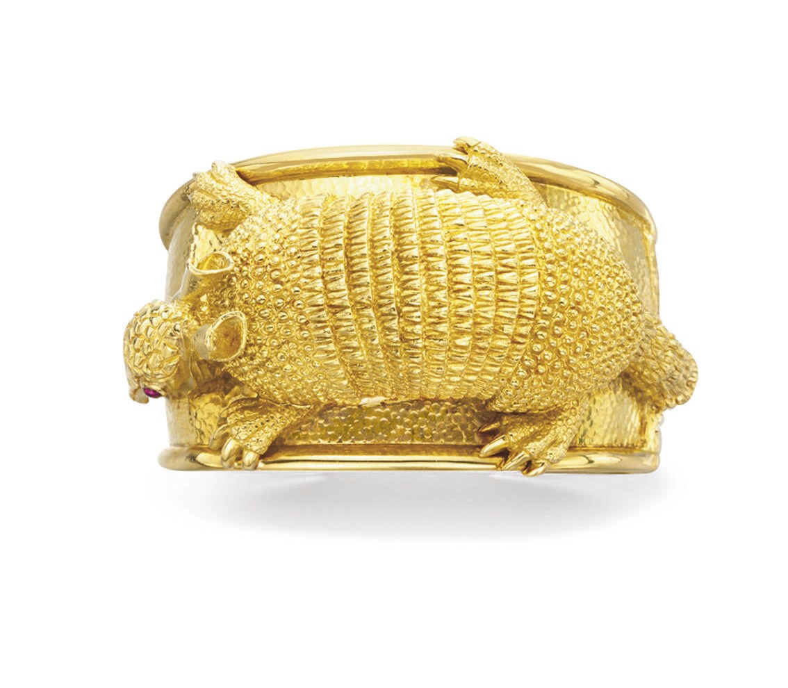 A GOLD AND RUBY BRACELET, BY DAVID WEBB