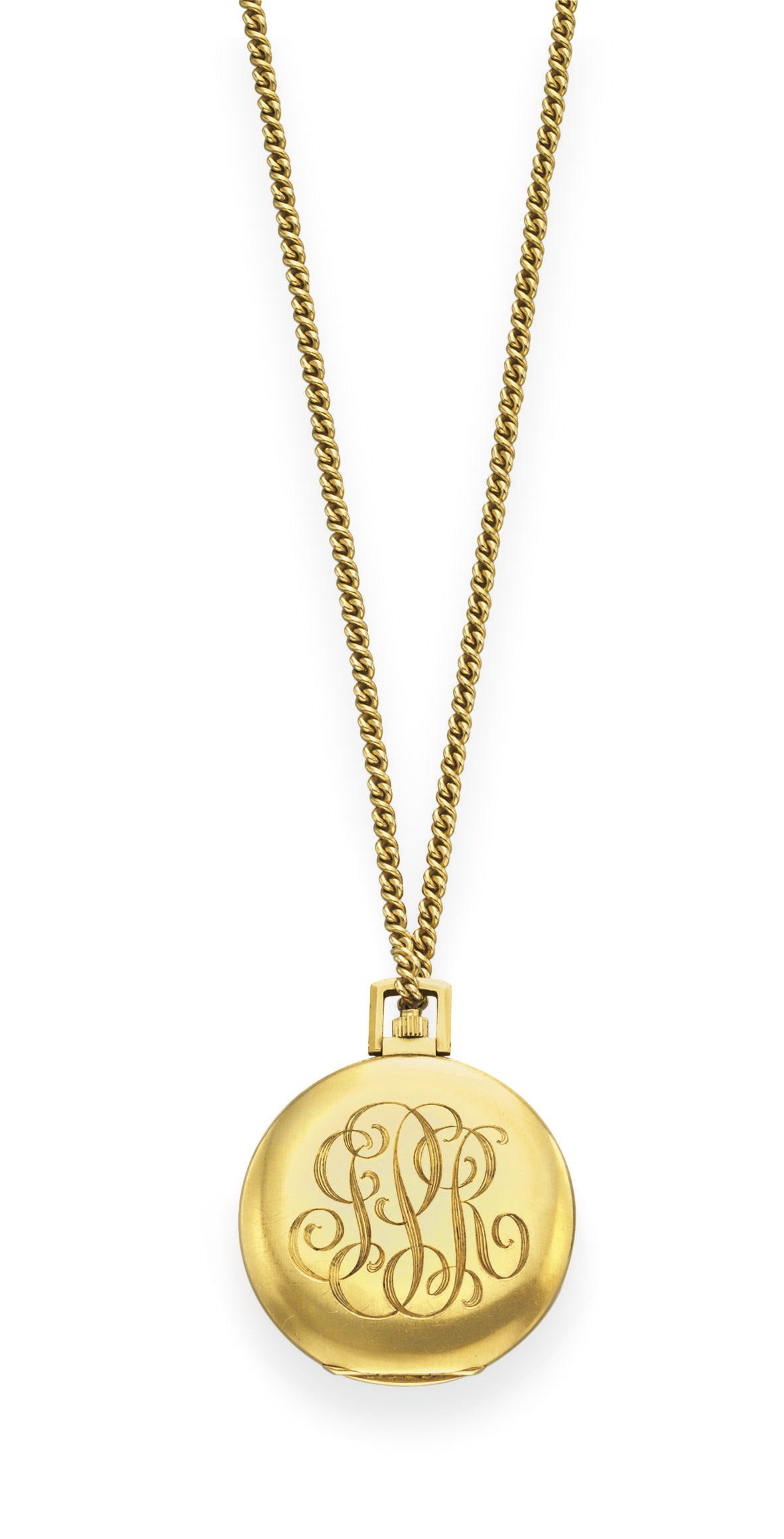 A GOLD POCKETWATCH, BY CARTIER