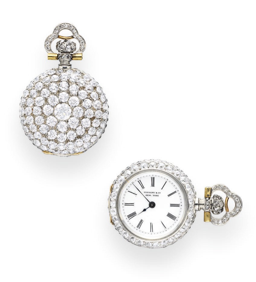 A BELLE EPOQUE DIAMOND POCKETWATCH, BY TIFFANY & CO.