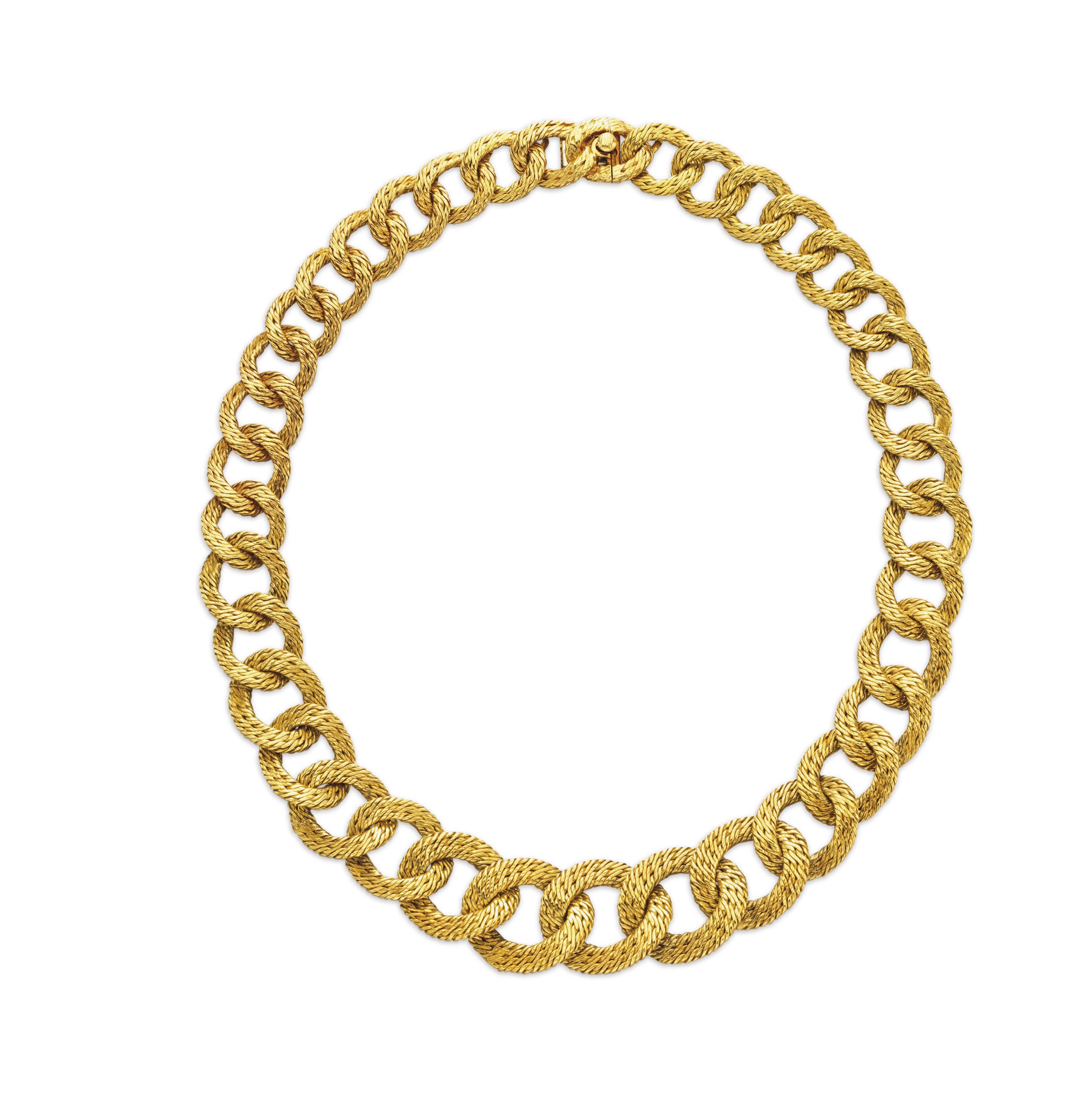 A GOLD NECKLACE, BY VAN CLEEF & ARPELS