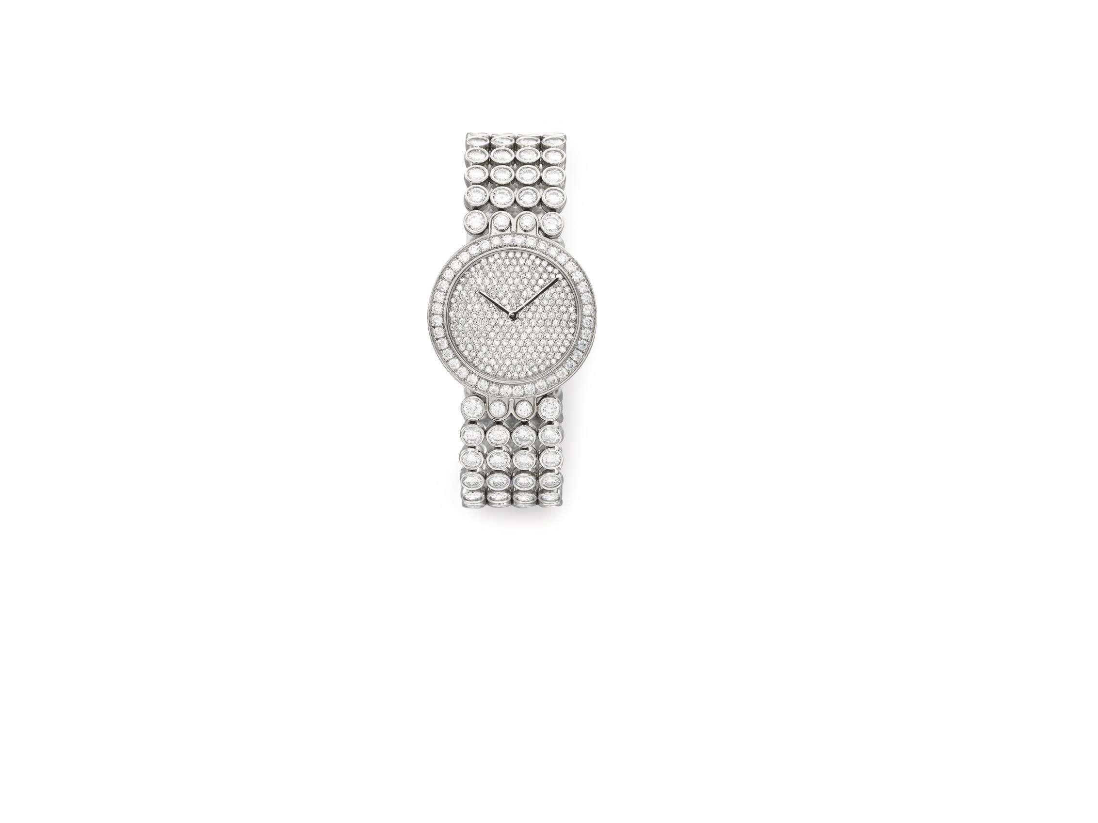 A DIAMOND WRISTWATCH, BY HARRY WINSTON