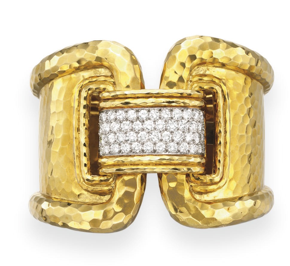 A GOLD AND DIAMOND BRACELET, BY DAVID WEBB