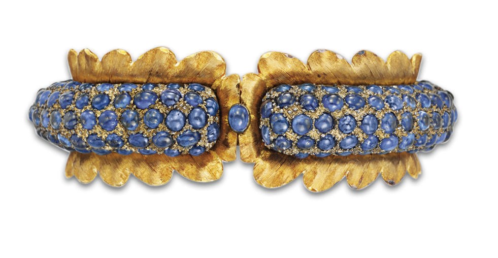 A SAPPHIRE AND GOLD BRACELET, BY BUCCELLATI