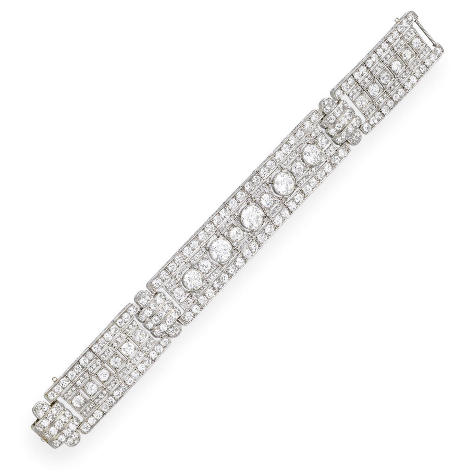 AN ART DECO DIAMOND BRACELET