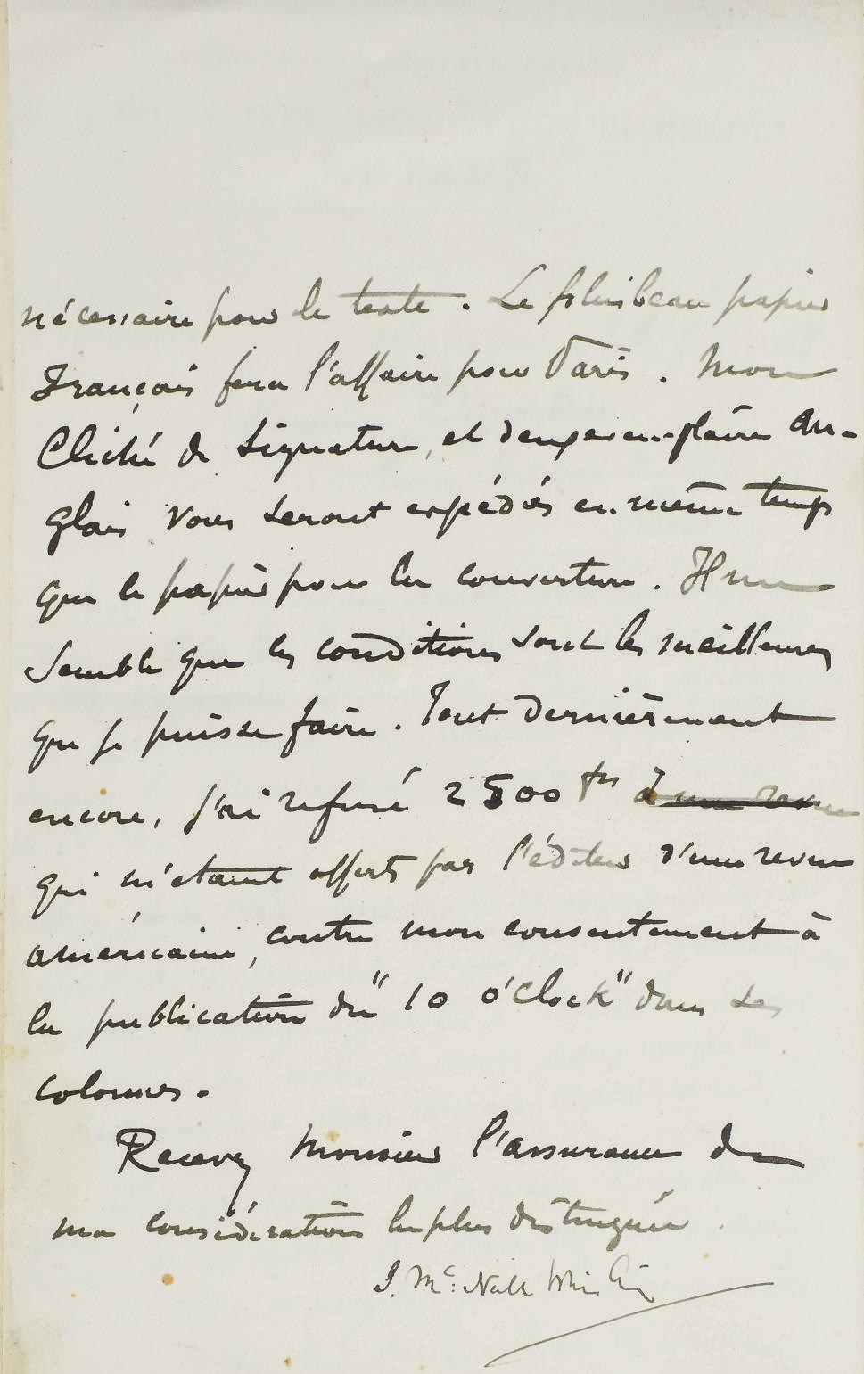 [MALLARMÉ, Stéphane (1842-1898)]. Le Ten O'Clock de M. Whistler. Traduction française de M. Mallarmé. Londres et Paris: (Librairie de la Revue indépendante), 1888.