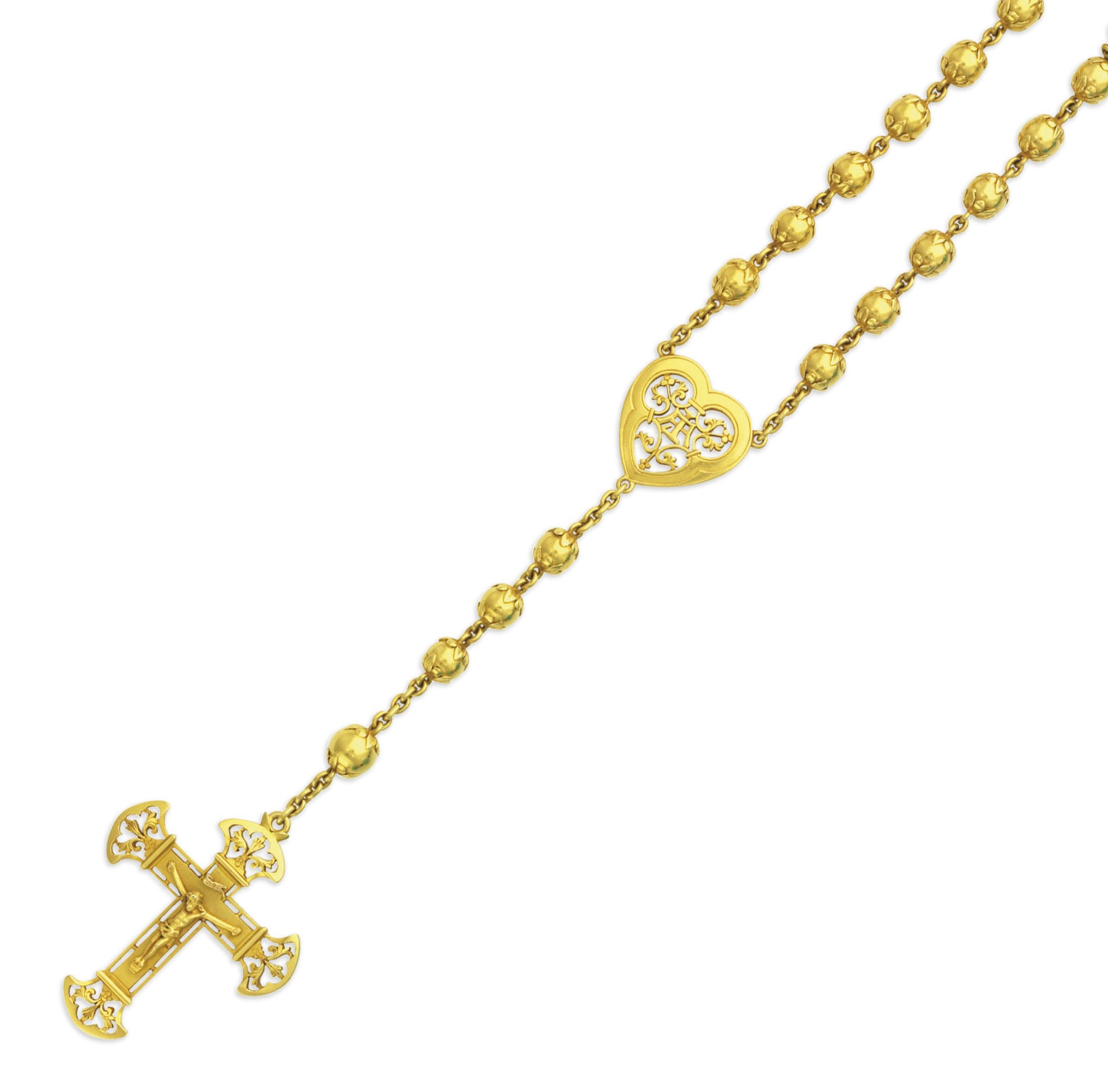 A GOLD ROSARY