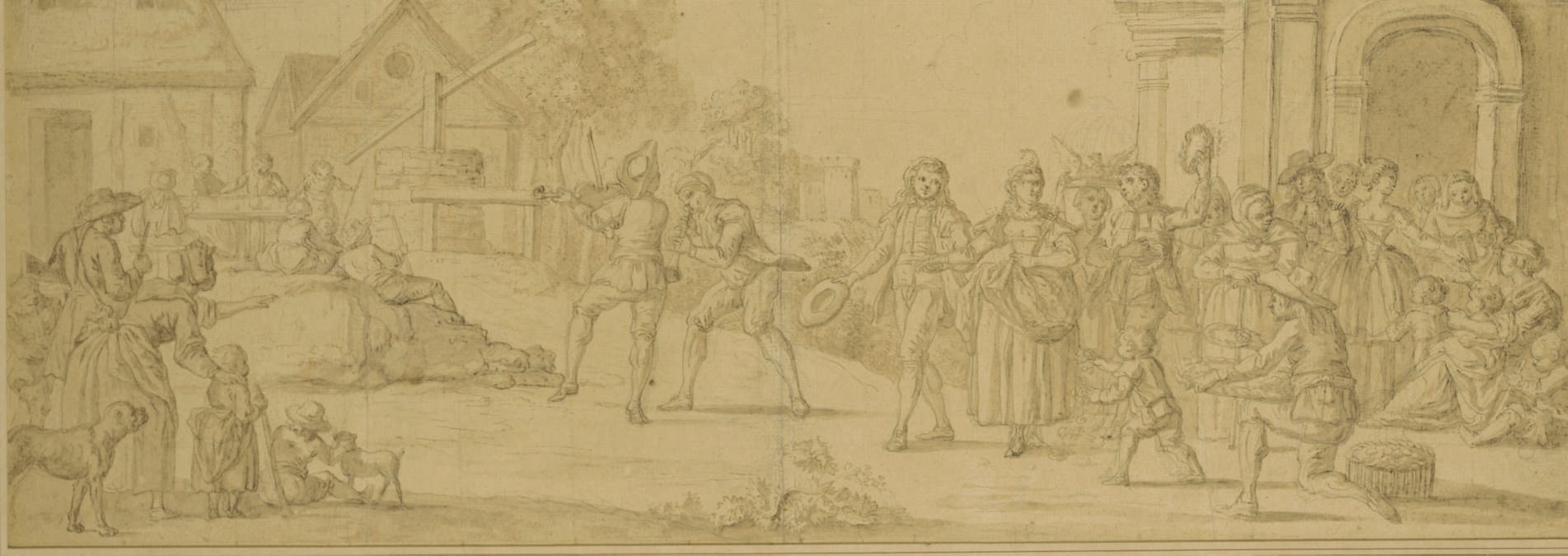 ATTRIBUE A MARCELLUS LAROON II (LONDRES 1679-1774 OXFORD)