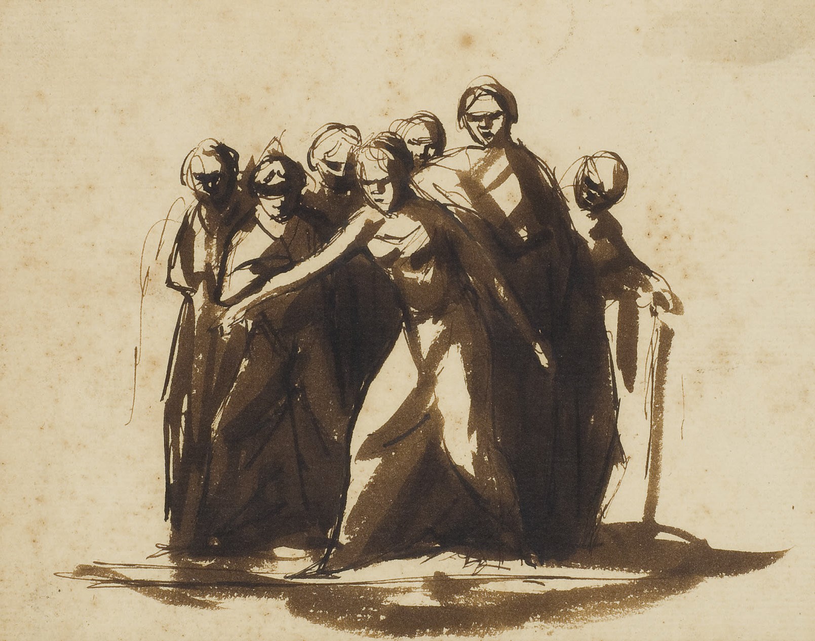 ATTRIBUE A GEORGE ROMNEY (DALTON-LE-FURNESS 1734-1802 KENDAL)