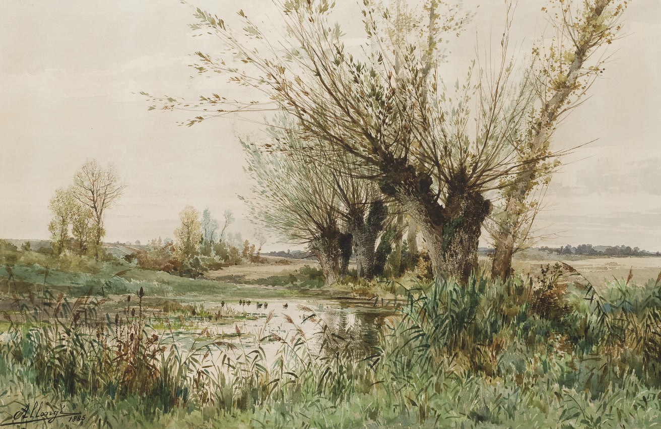 AUGUSTE ALLONGE (PARIS 1833-1898 MARLOTTE)