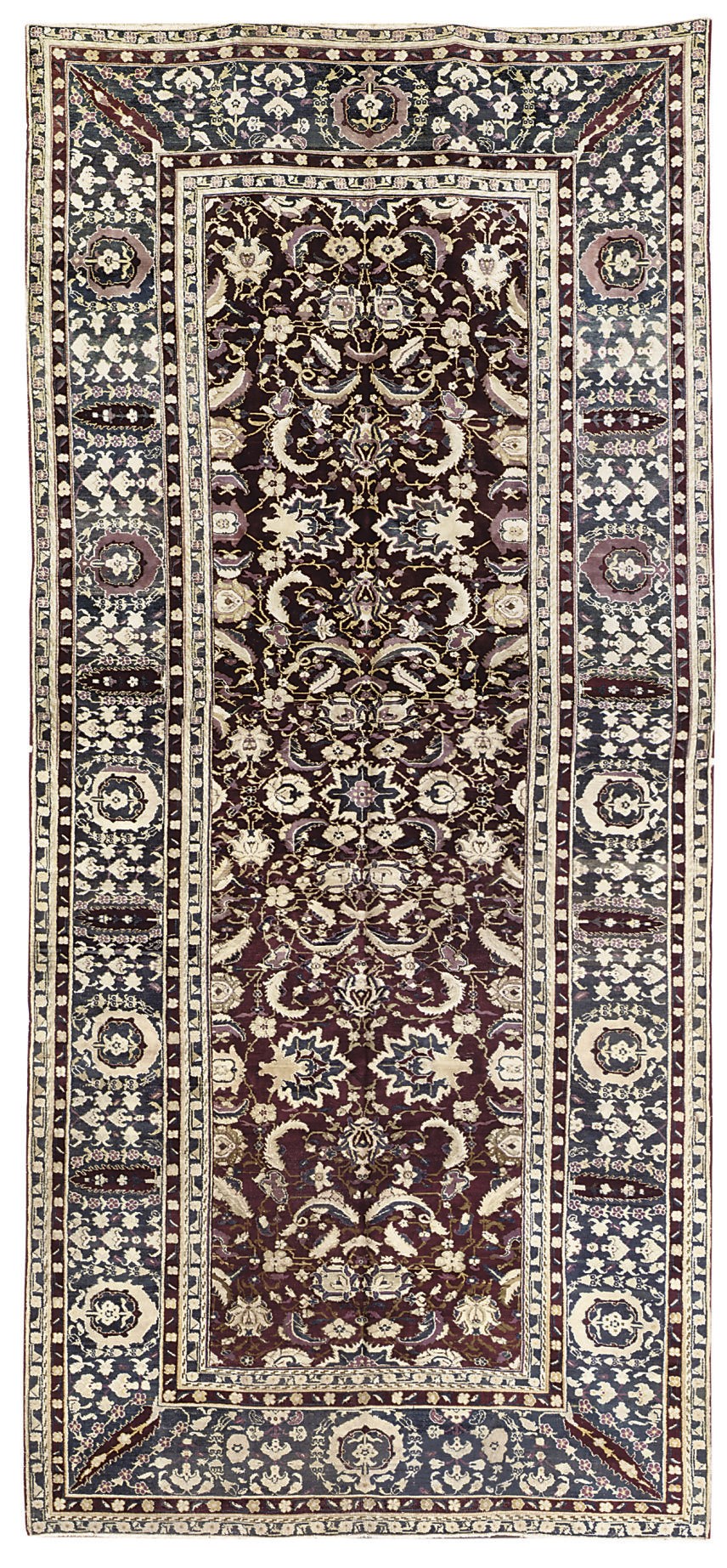 An antique Agra carpet