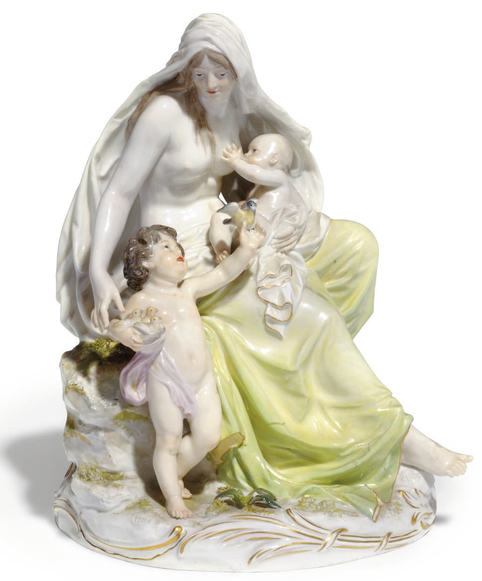 A MEISSEN GROUP ALLEGORICAL OF SPRING