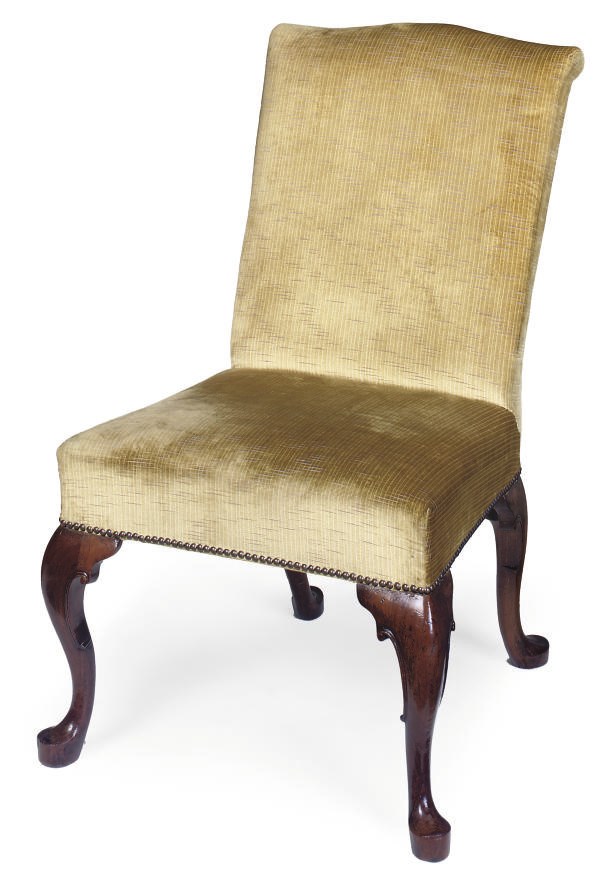 A GEORGE I WALNUT CHAIR