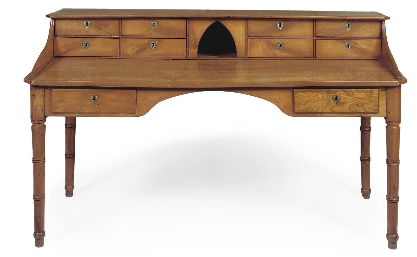 A FRENCH CHERRYWOOD DESK