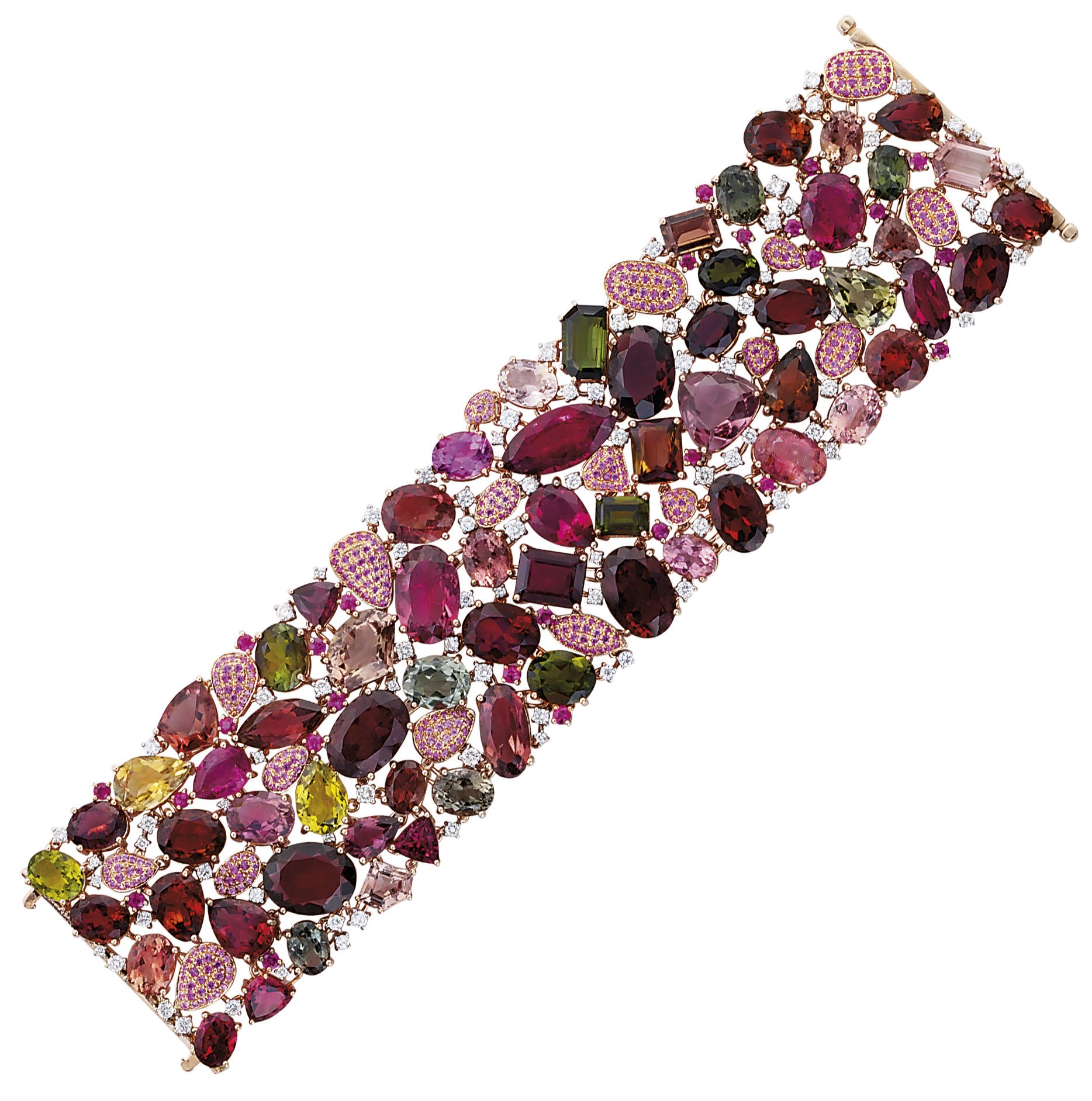A GEM-SET AND DIAMOND BRACELET, BY MICHAEL YOUSSOUFIAN