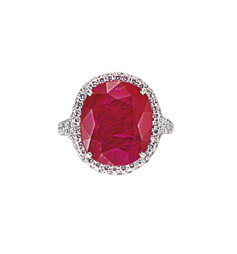 A SUPERB RUBY AND DIAMOND RING