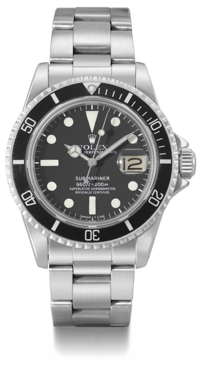 Rolex. A fine and rare stainless steel self-winding water-resistant wristwatch with sweep centre seconds, date and bracelet