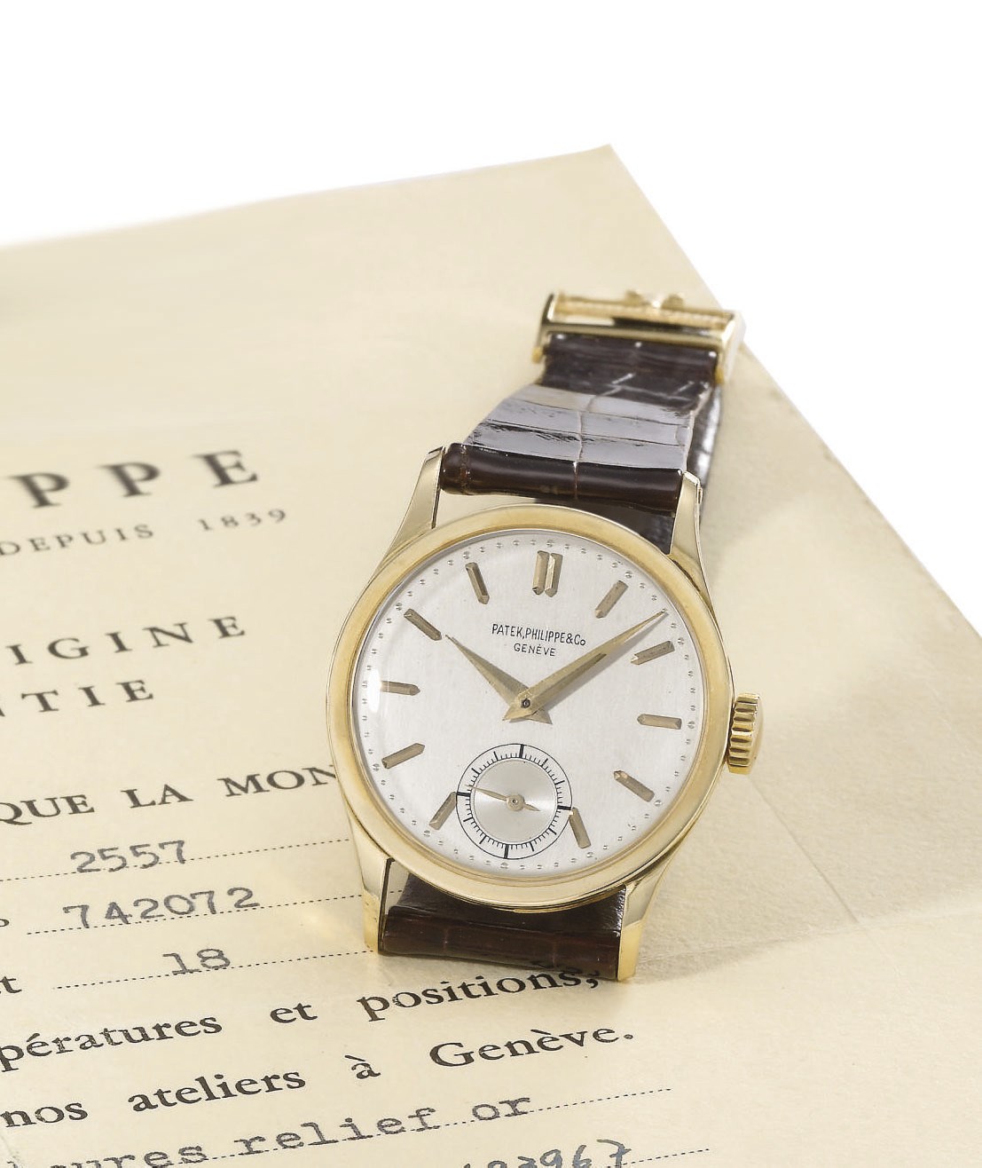 Patek Philippe. An attractive 18K gold wristwatch