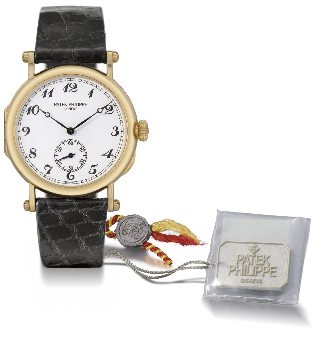 Patek Philippe. A fine and rare 18K gold limited edition Officier wristwatch