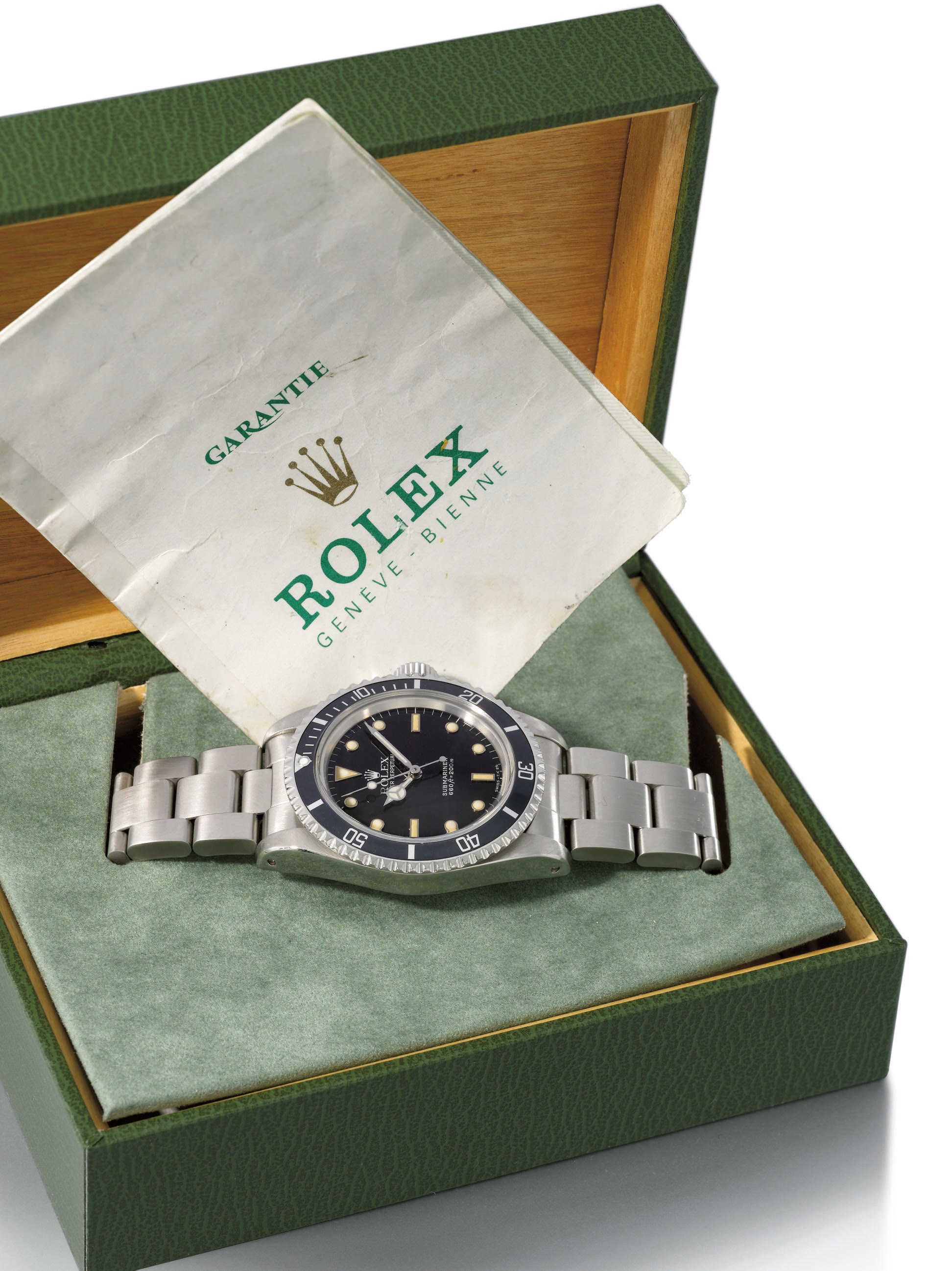 Rolex. A stainless steel self-winding water-resistant wristwatch with sweep centre seconds, bracelet, original guarantee and box