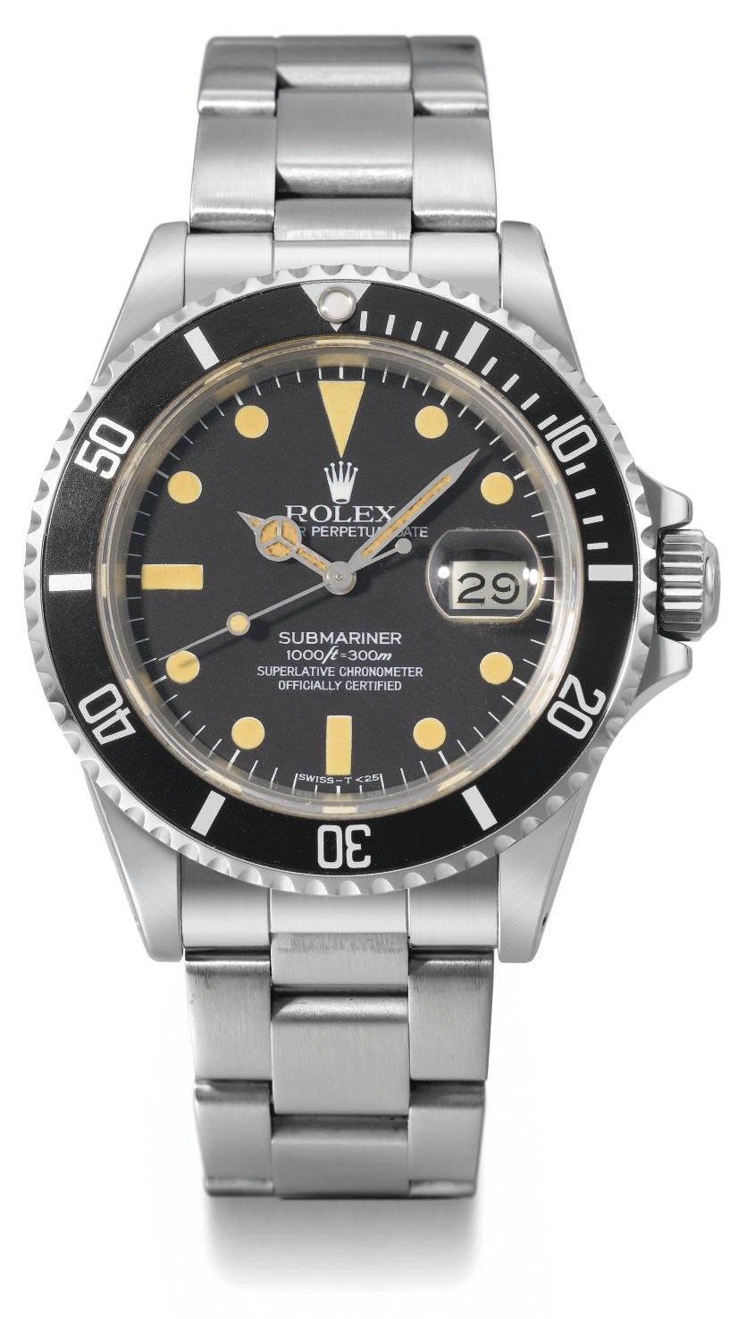 Rolex. A rare stainless steel self-winding water-resistant wristwatch with sweep centre seconds, date and bracelet