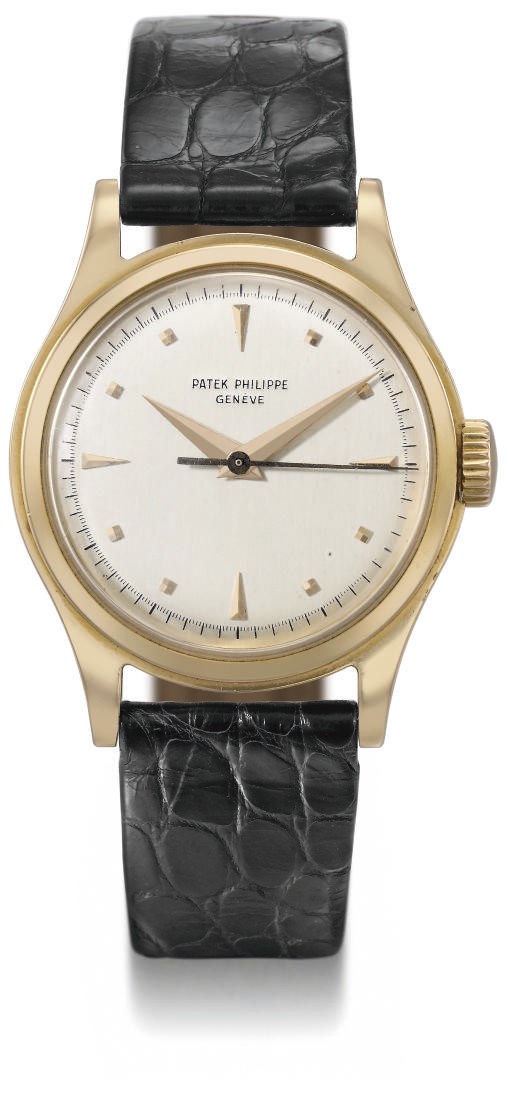 Patek Philippe. A fine 18K pink gold water-resistant wristwatch with sweep centre seconds and original box