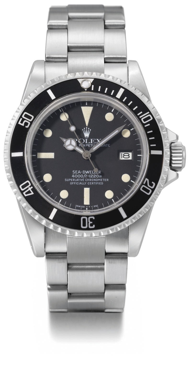 Rolex. A stainless steel self-winding water-resistant wristwatch with sweep centre seconds, date and bracelet